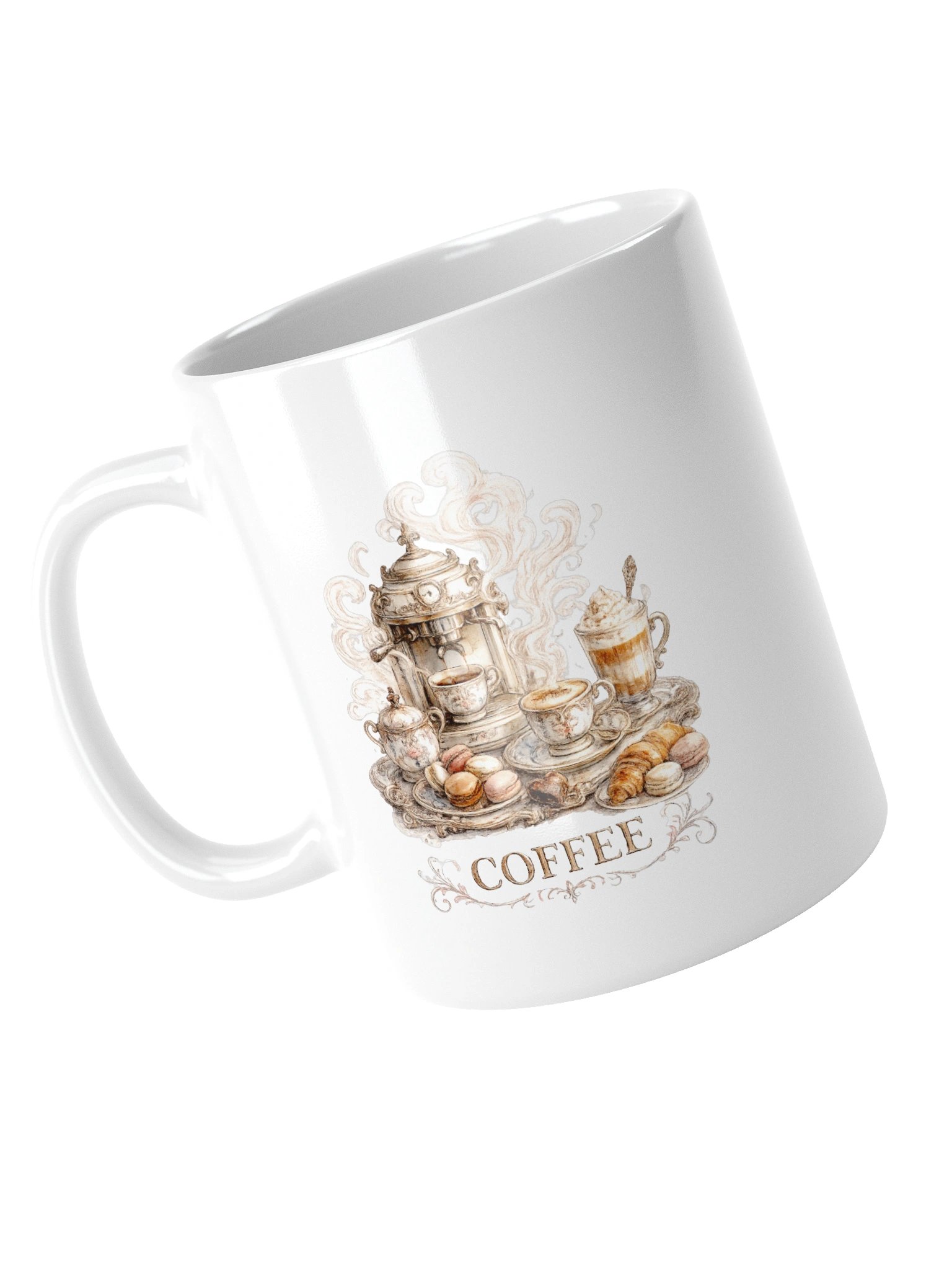 Coffee, Macaroons, and Croissants in Paris Mug product image (5)