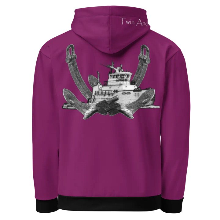 2 Anchor Titan Tug (Eggplant) – Performance Marine Wear | Twin Anchor Apparel North Current Line product image (1)