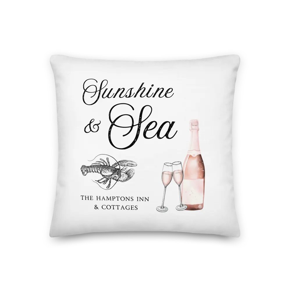 Hamptons Lobster & Rose - Premium Pillow - Kissen mit Hummer-Druck product image (1)