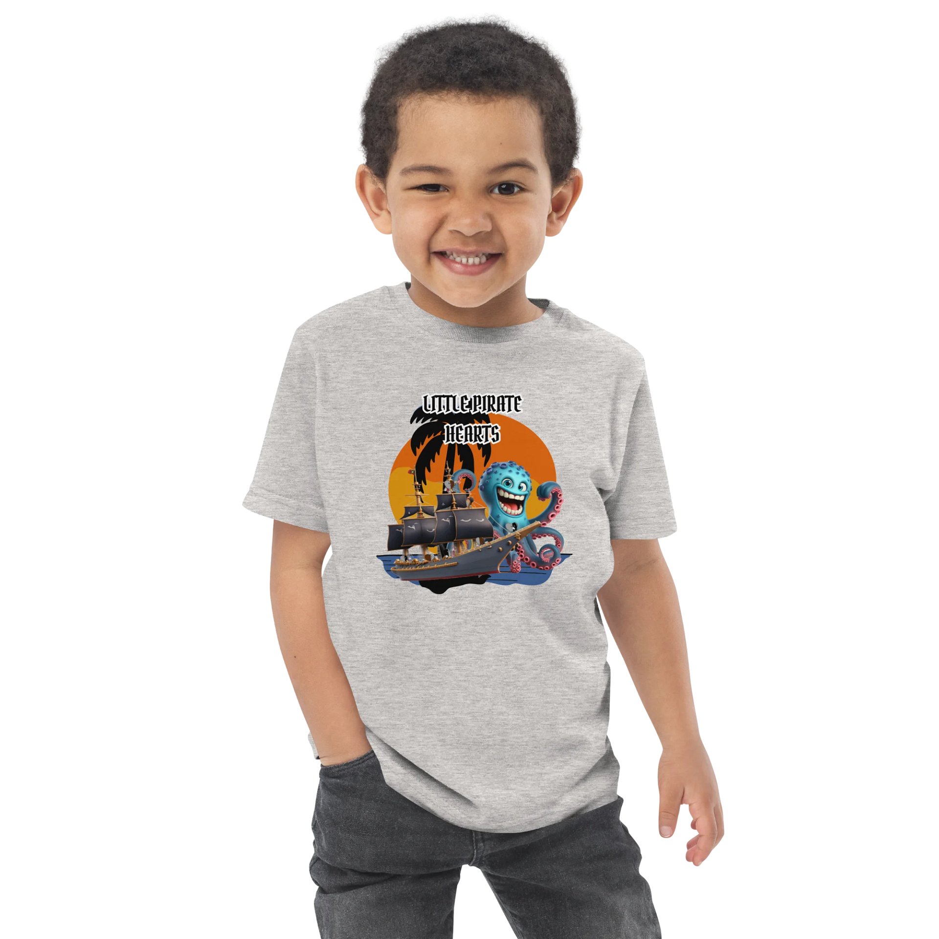 Little Pirate Hearts Toddler T-Shirt product image (8)