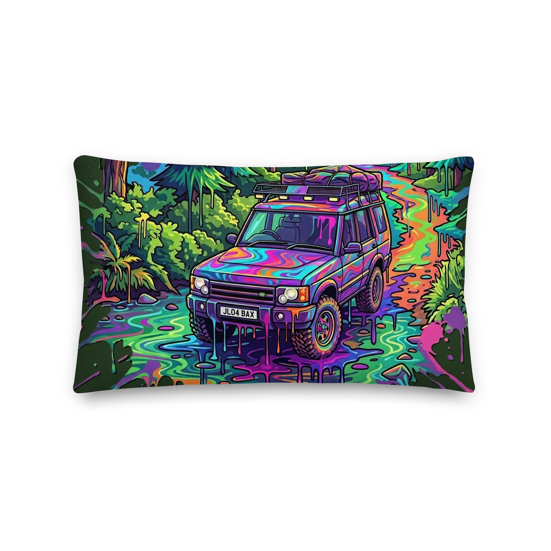 Psychedelic Off-Road SUV Pillow product image (2)
