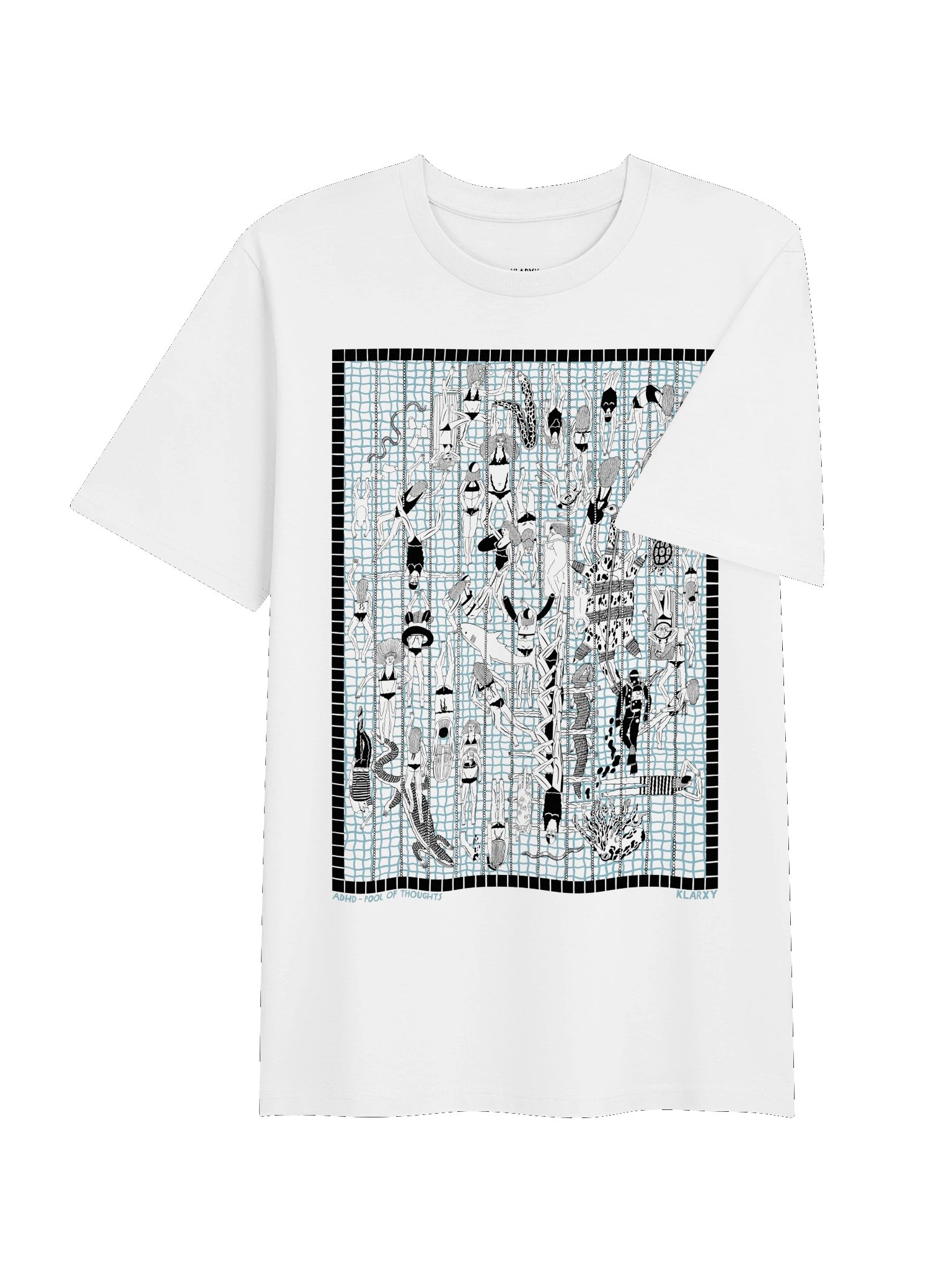 THE POOL unisex organic ribbed neck T-shirt product image (8)