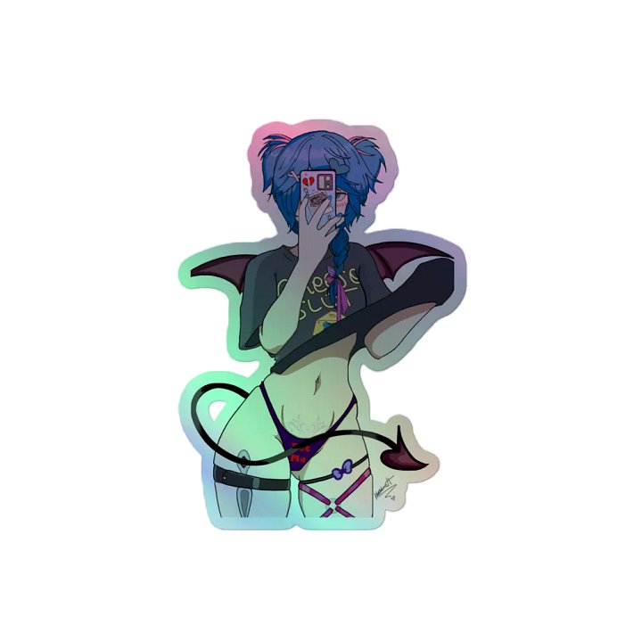 Holo cheese slüt sticker product image (2)