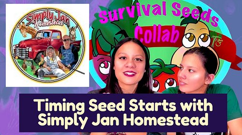 Tune in tonight as we interview Simply Jan Homestead on the importance of timing seed starts, starting seeds, and more!
#gard...