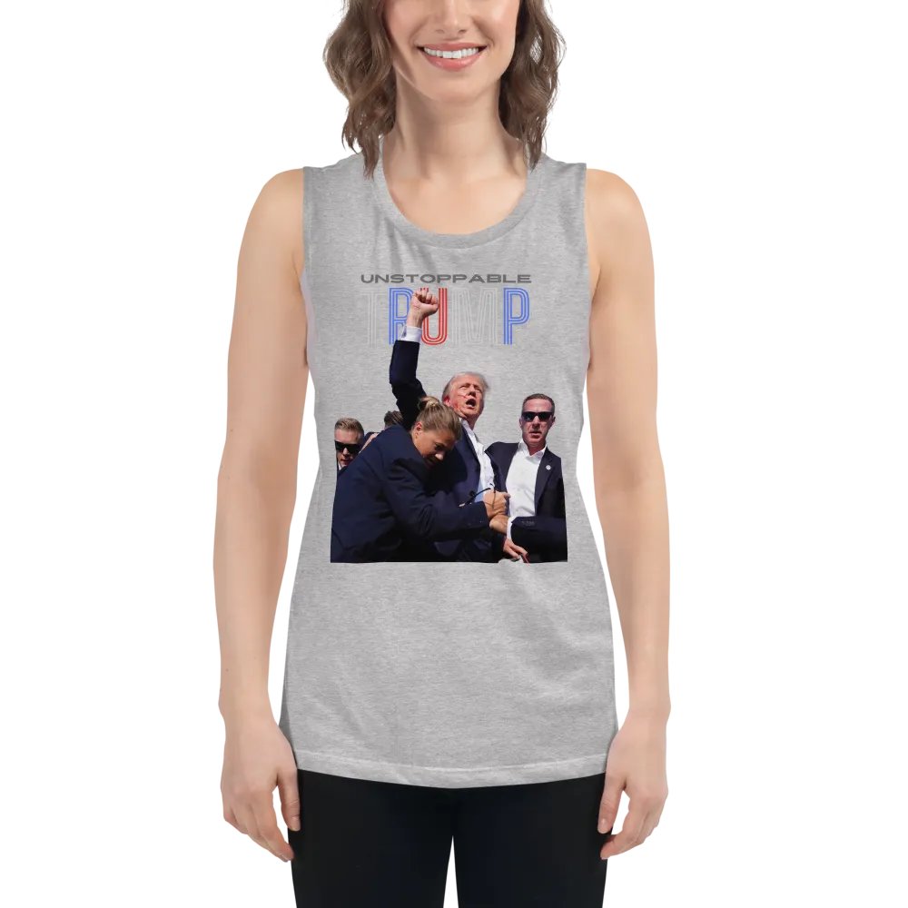 Unstoppable Trump: Fist Pumping Freedom Tank product image (52)
