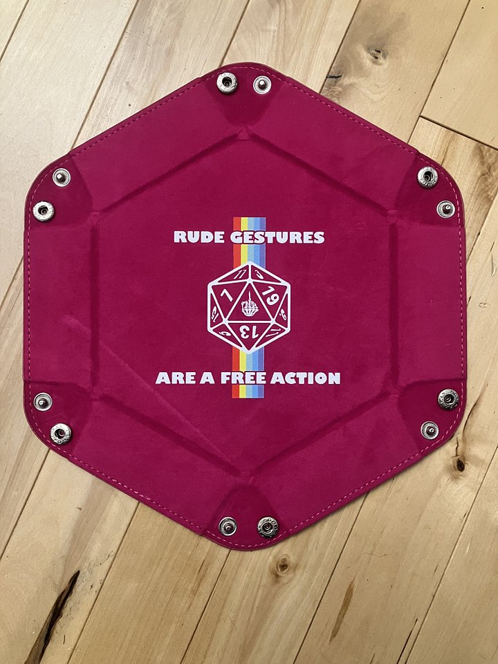 Rude Gestures Folding Dice Tray product image (1)