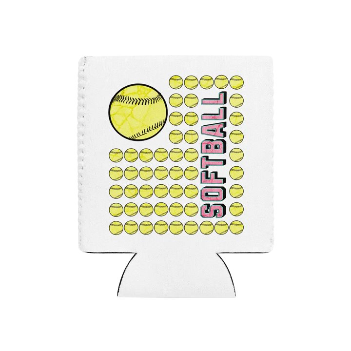 US Flag Softball Strike Out Can Cooler product image (1)