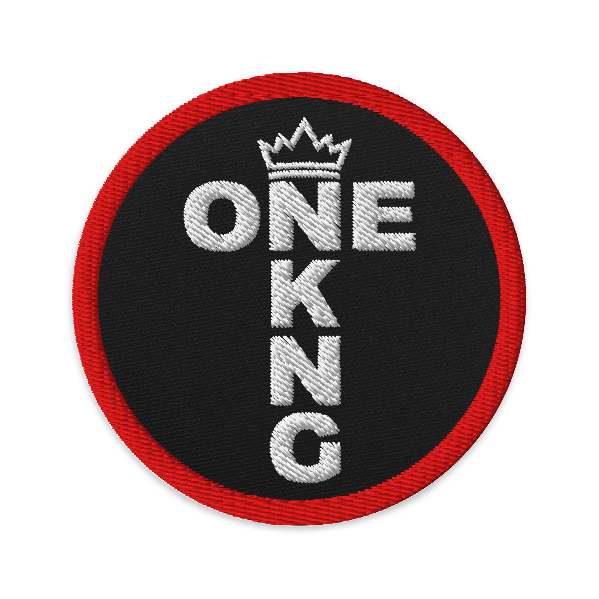 ONE KING Royal Cross Logo Embroidered Patch product image (1)