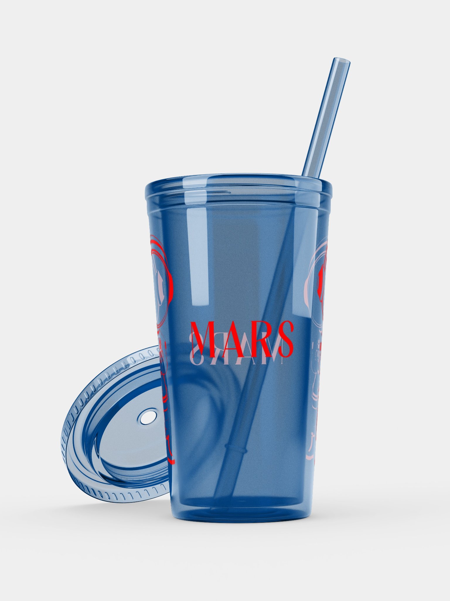 MARS Astronaut Tumbler in Blue & Clear Colors product image (13)