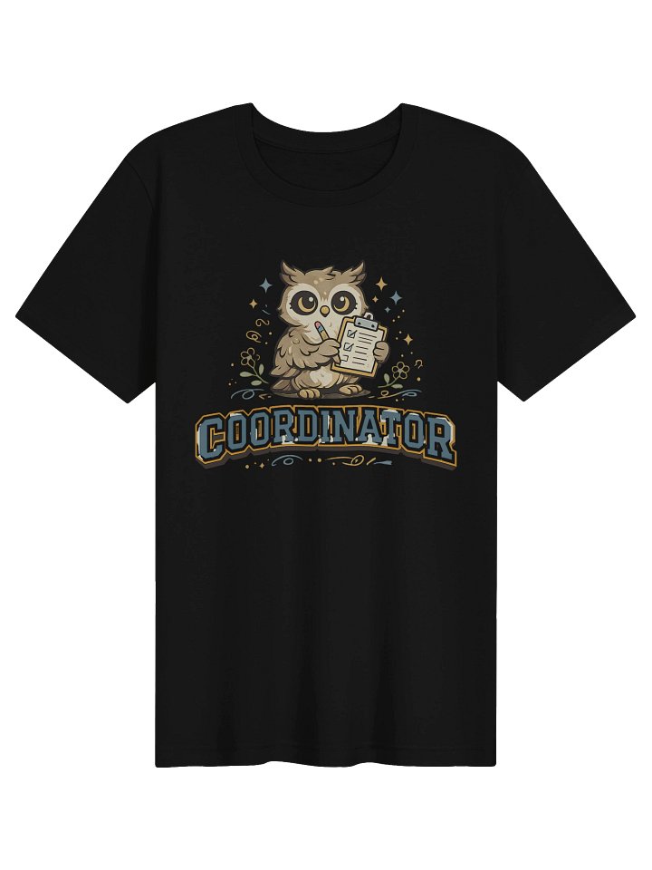 Coordinator Owl Graphic Tee, Cute Teacher Shirt, Matching Couple Shirt for Organized One product image (1)