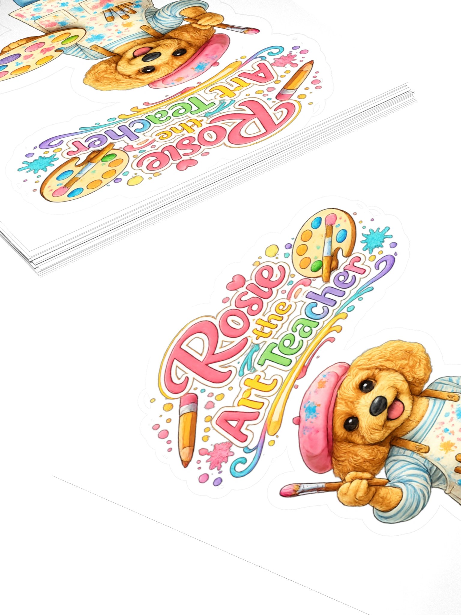 Rosie the Art Teacher Kiss Cut Sticker product image (4)