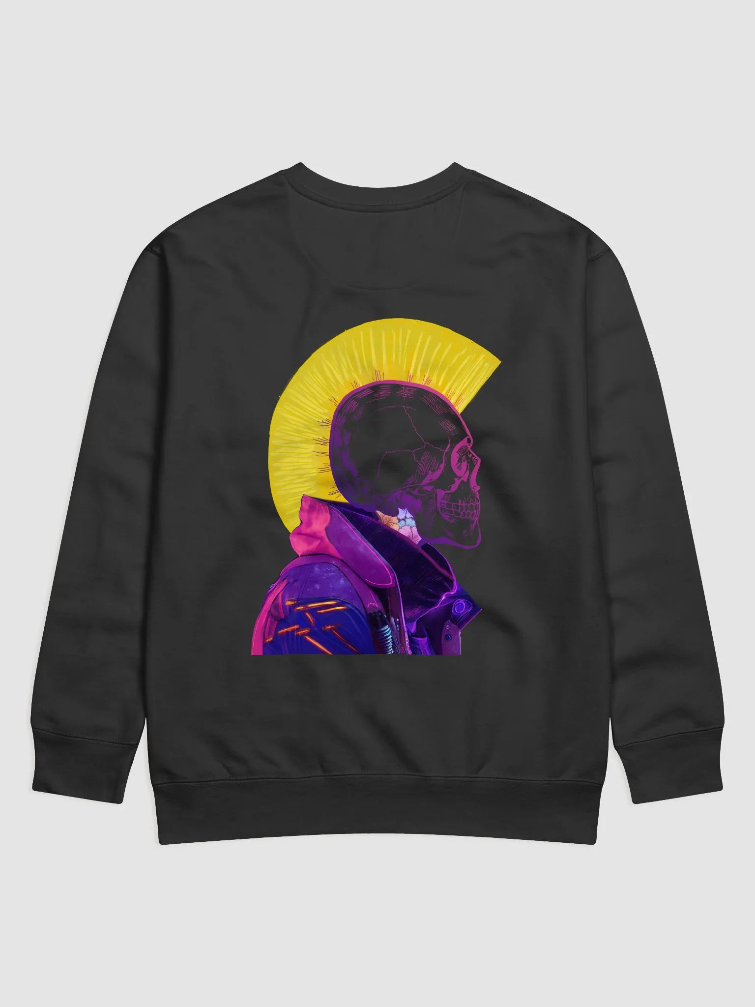 Cyberpunk 2024 Skull Mohawk Pull-over - Cotton Heritage product image (1)