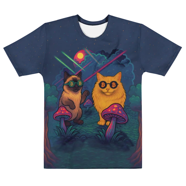 Purr-sychedelic ₿ Rave T-shirt product image (1)