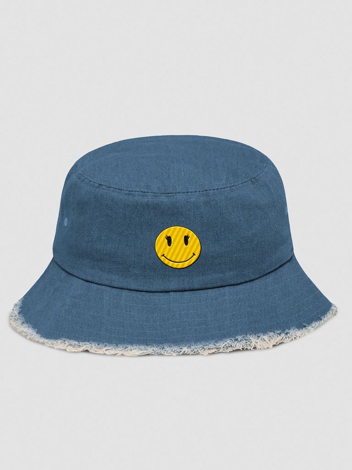 STAY CUTE STAY HAPPY DISTRESSED BUCKET HAT product image (1)