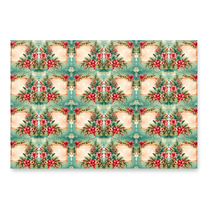 Nostalgic Tropical Christmas Wrapping Paper product image (1)