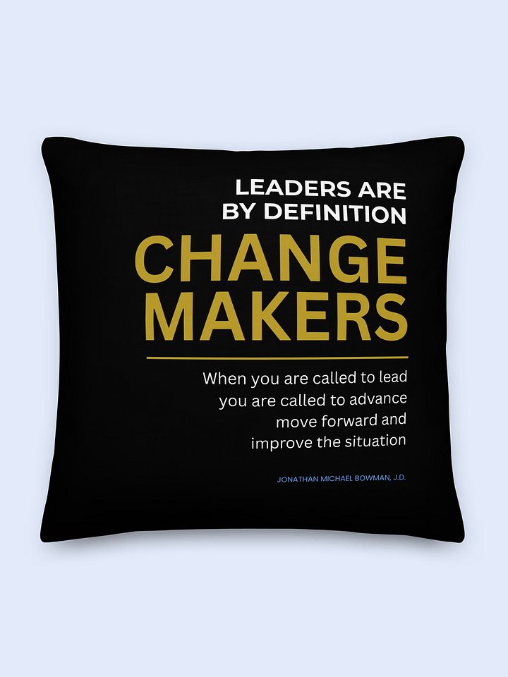 Change Maker Throw Pillow | Modern Luxe Executive Office Decor | Clear Picture Leadership® product image (1)