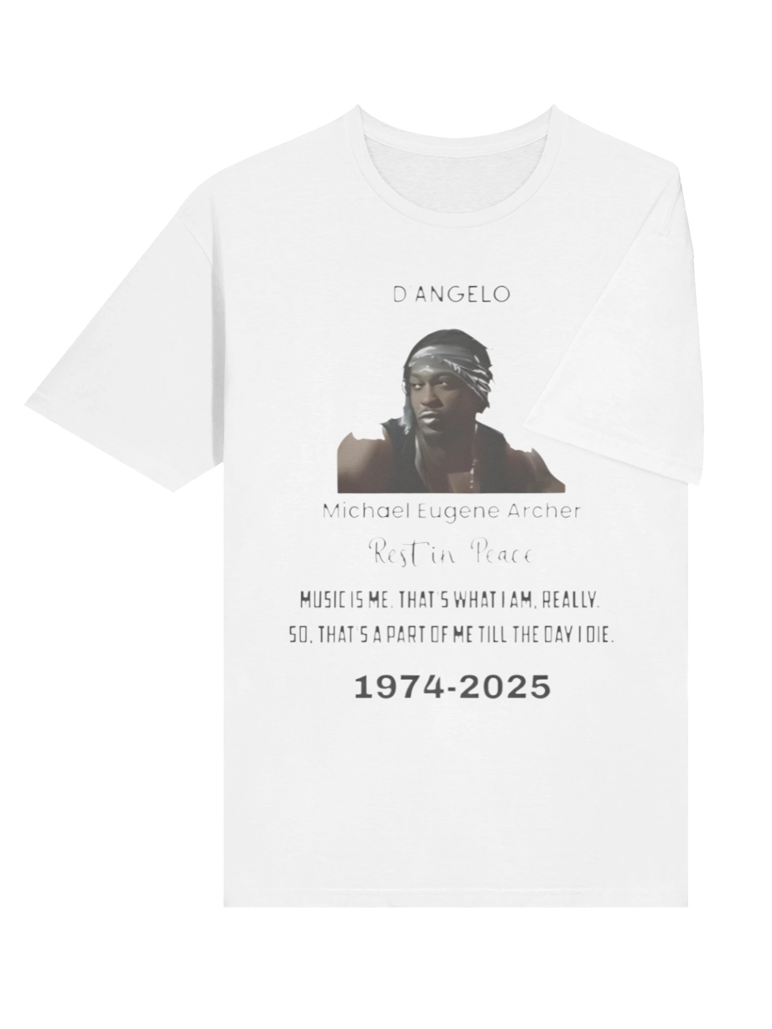 Rip D’Angelo Michael Eugene Archer Rest In Peace Shirt product image (4)