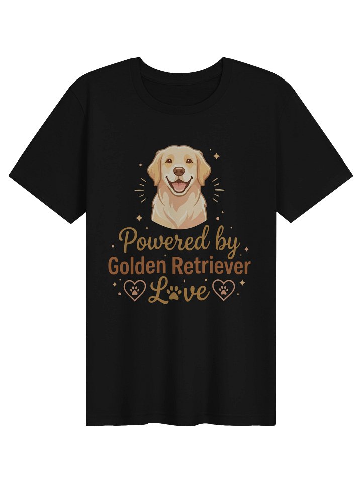 Powered by Golden retriever Love T-shirt product image (1)
