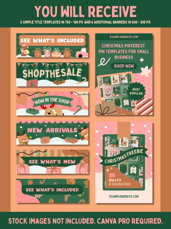 Coquette Christmas Email Marketing Template product image (9)
