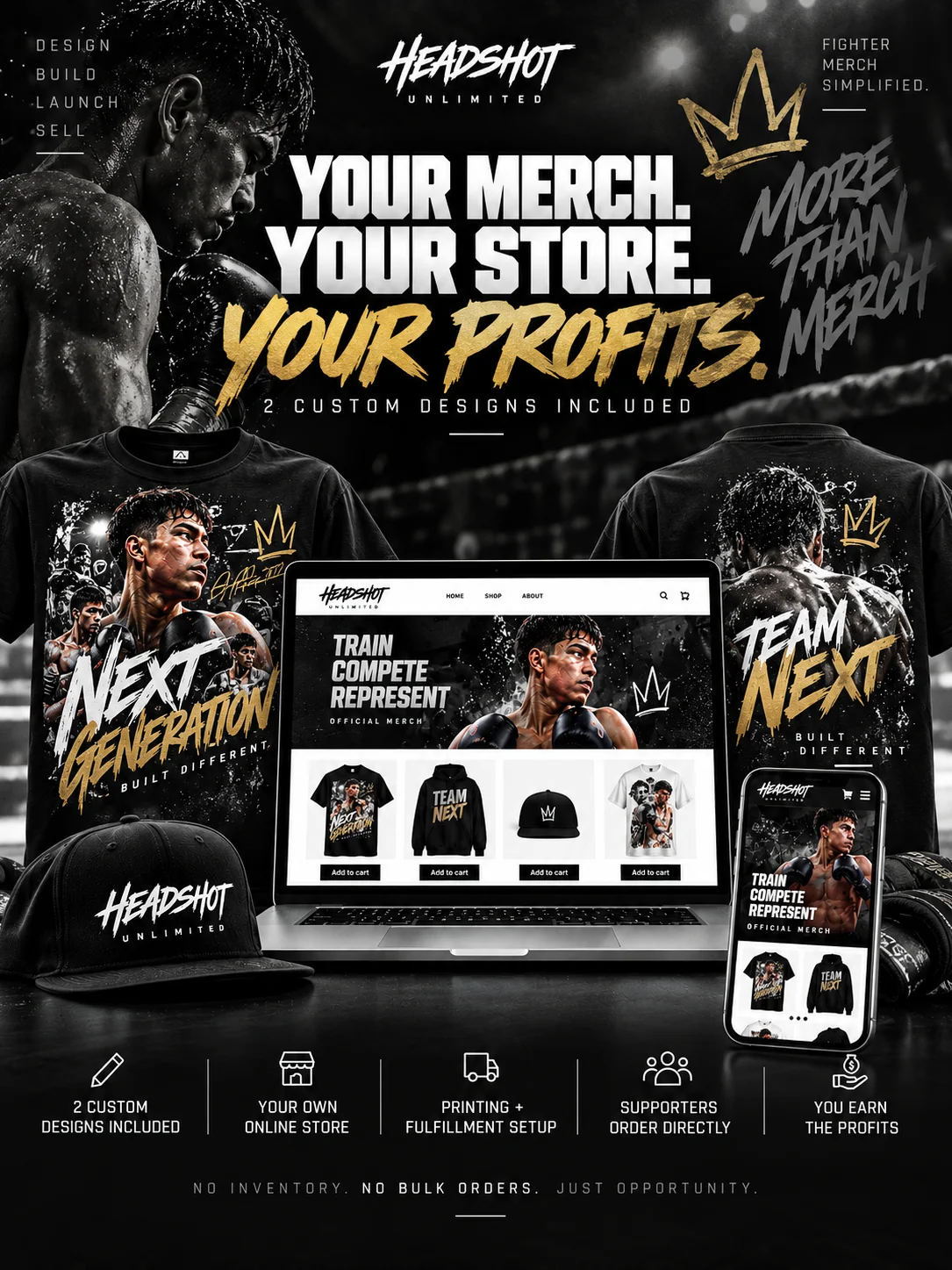 Launch Your Merch Store | 2 Custom Designs product image (1)
