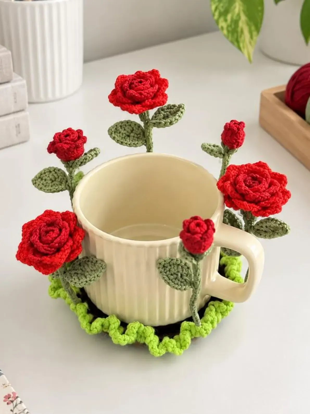10+ Popping Flower Coasters Crochet Pattern PDF product image (4)