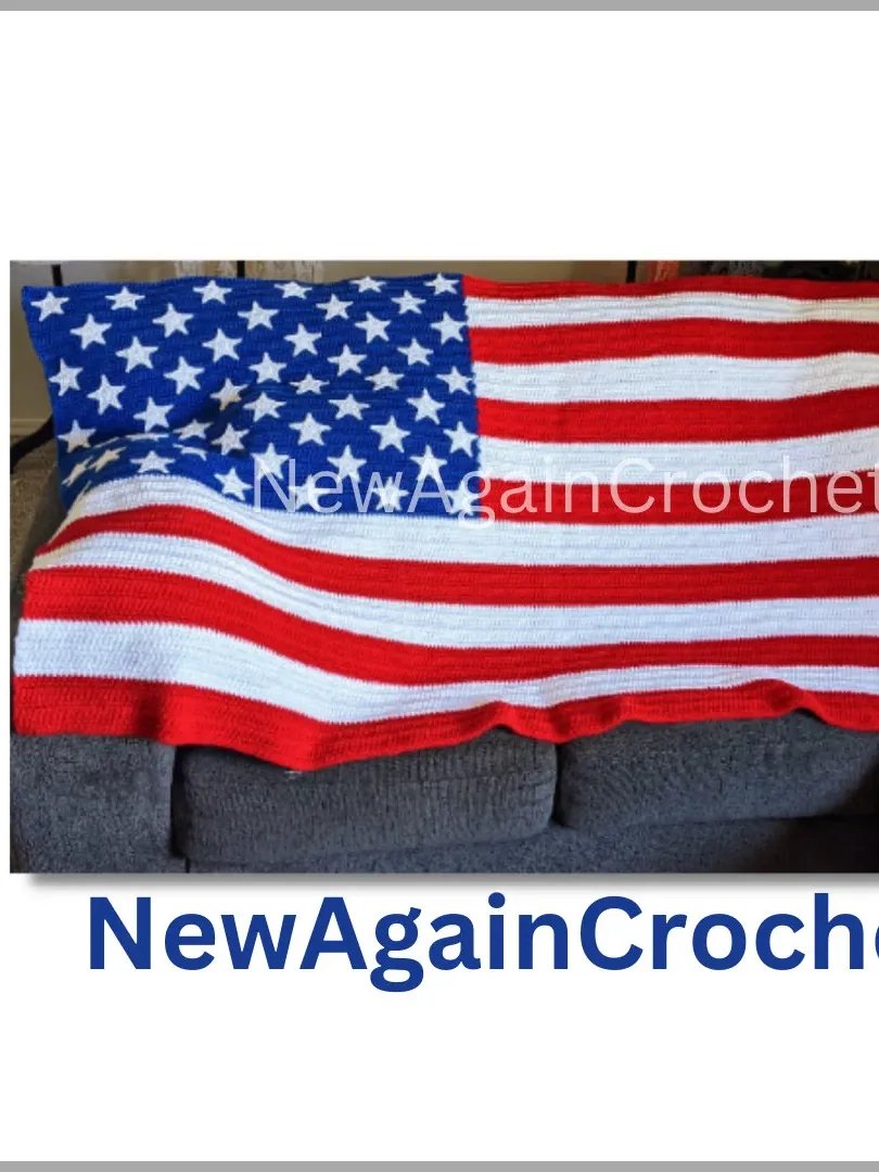Crochet U.S. American Flag Pattern + Video Tutorial product image (2)