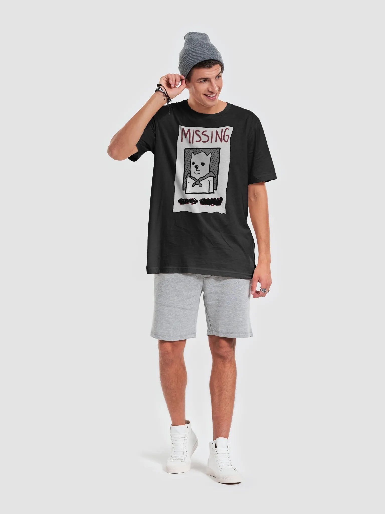 missing dog poster shirt product image (6)