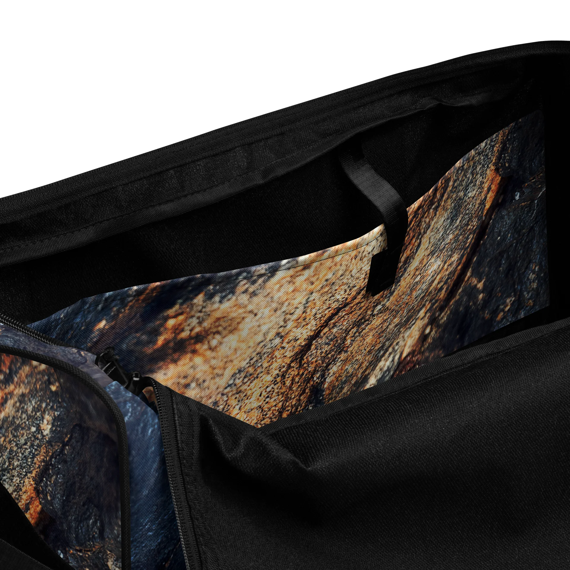 Obsidian Life All-Over Print Dark Mineral Travel Duffle Bag product image (6)
