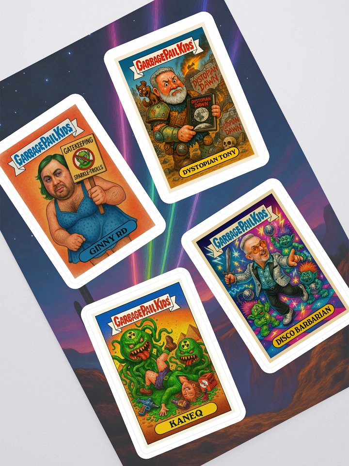GPK Parody Sticker Sheet [TTRPG Twitter Edition] Sheet 7 product image (1)