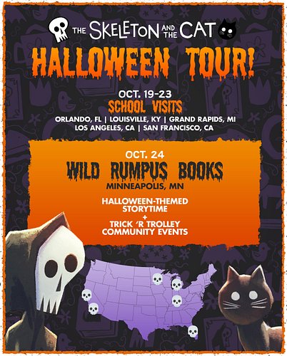 NEXT WEEK - I’ll be spending the week traveling and giving lots of readings to schools, and then finishing off with a booksto...