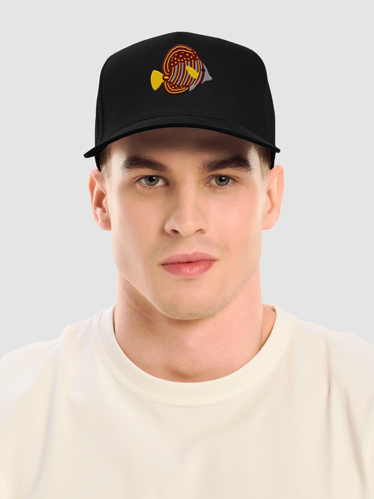 Sailfin Tang Embroidered Mid-Profile Baseball Cap | Saltwater Reef Aquarium Fish Hat product image (2)