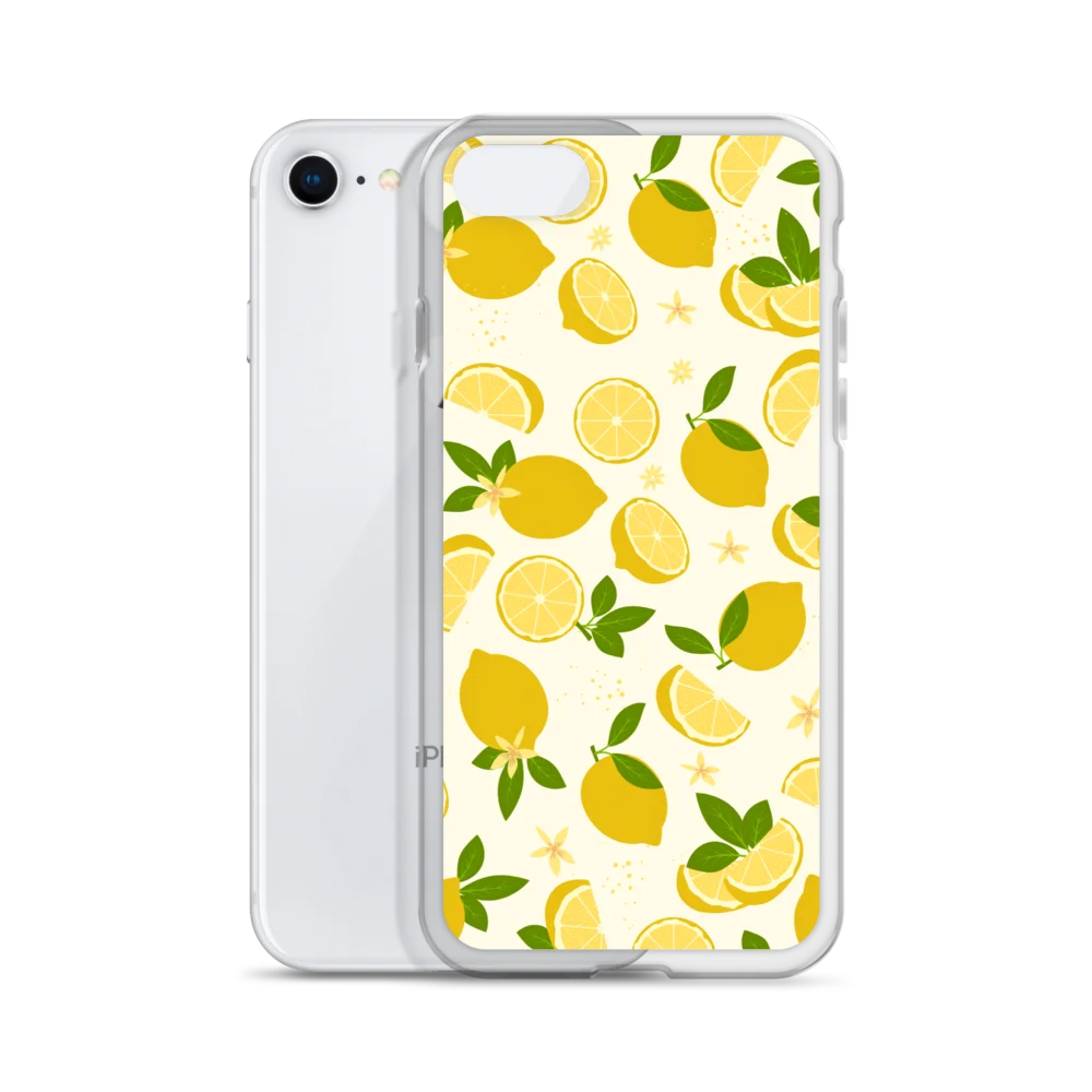 Lemon Tile Clear Case for iPhone product image (55)
