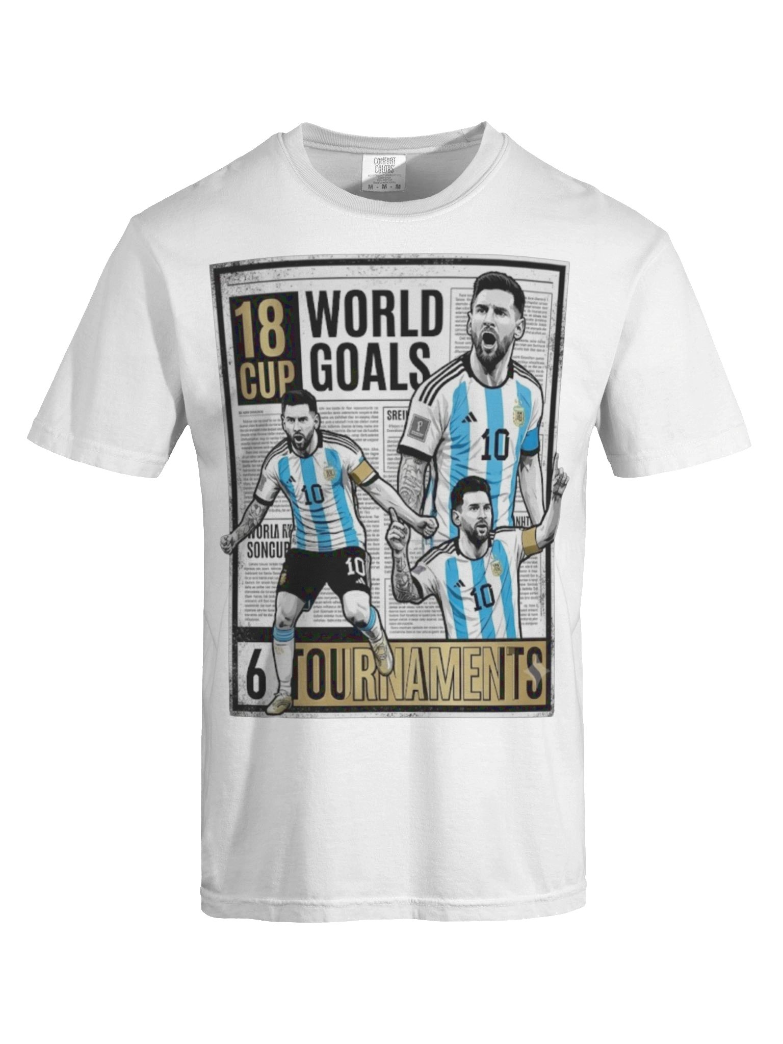 Messi 18 Goals T-Shirt - All Time World Cup Top Scorer Graphic Tee product image (59)