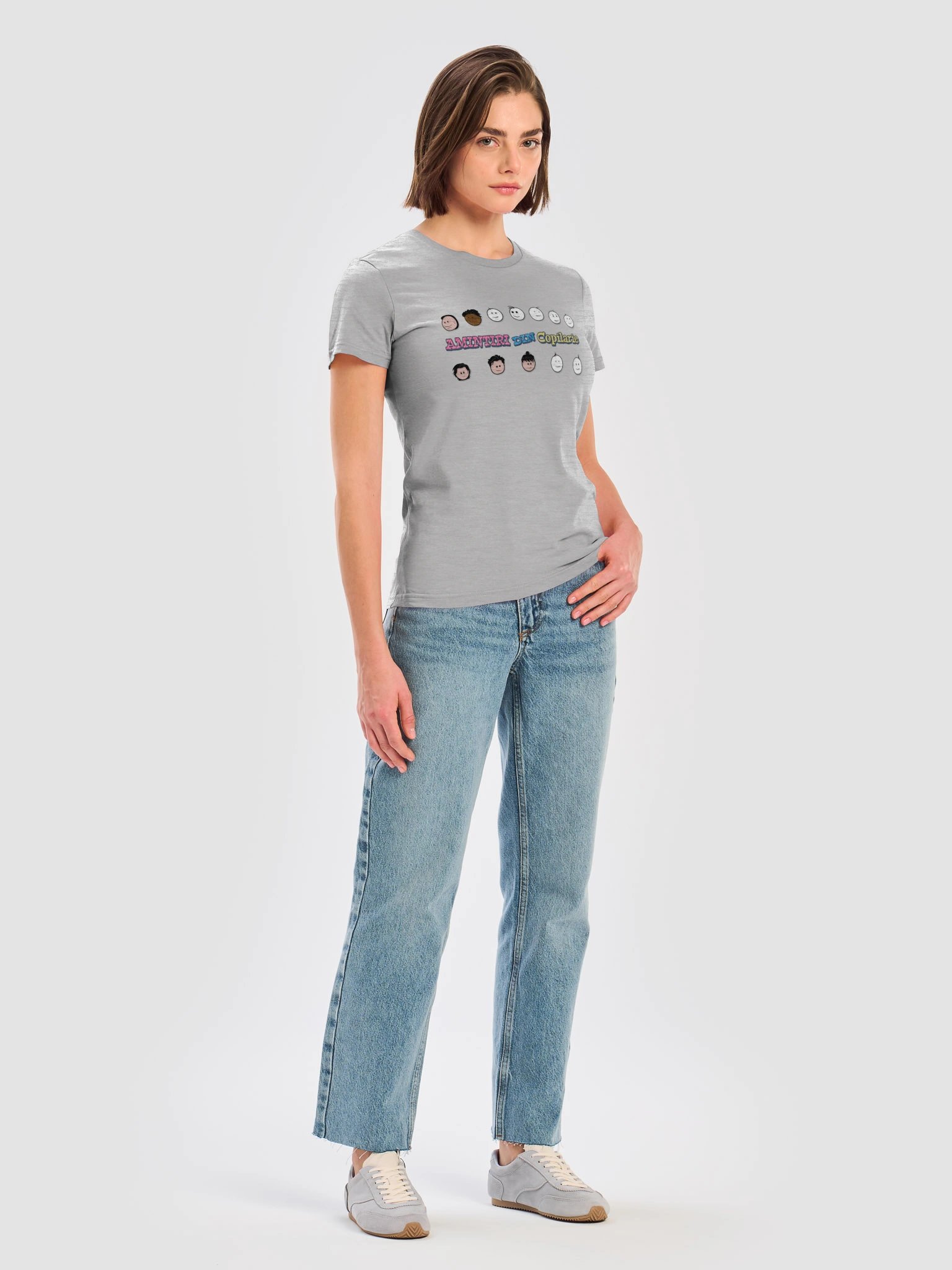 Tricou Damă Gri – Amintiri Din Copilărie product image (7)