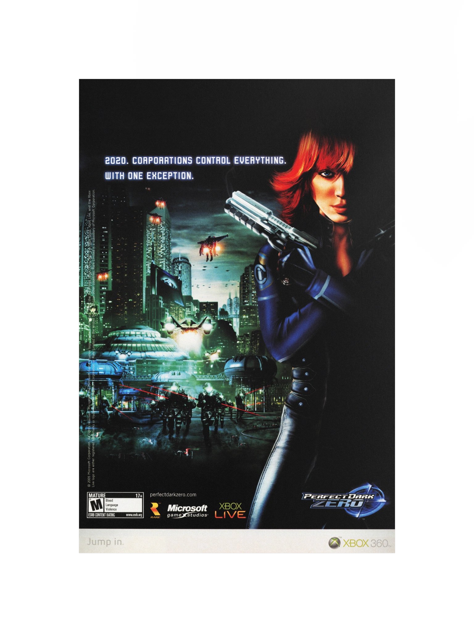 Perfect Dark: Zero (Xbox 360) - Promotional Poster/Flyer product image (4)