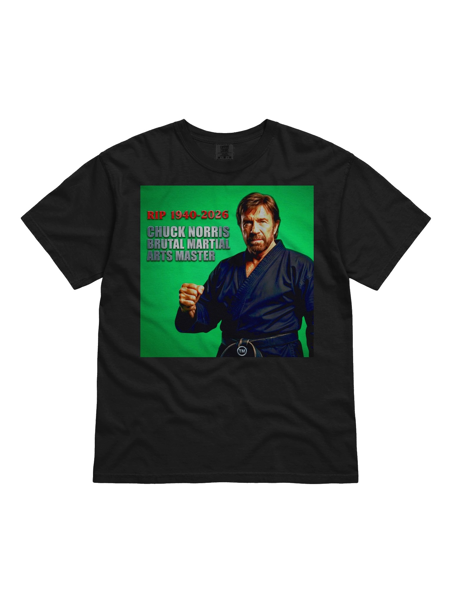 BrutalWear Chuck Norris R.I.P. Tribute Shirt. product image (4)