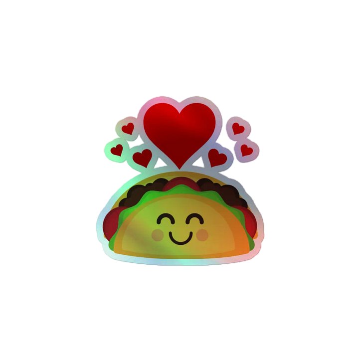 Taco Love Kiss Cut Stickers product image (1)