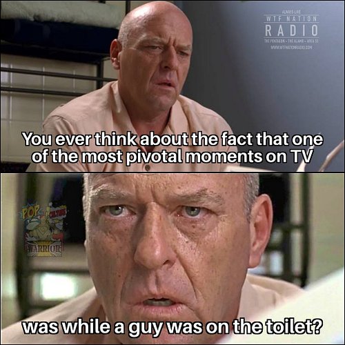 Alright, fine...I'll start watching the show again

.
.
#breakingbad #walterwhite #hankschrader #bettercallsaul #amc #drama