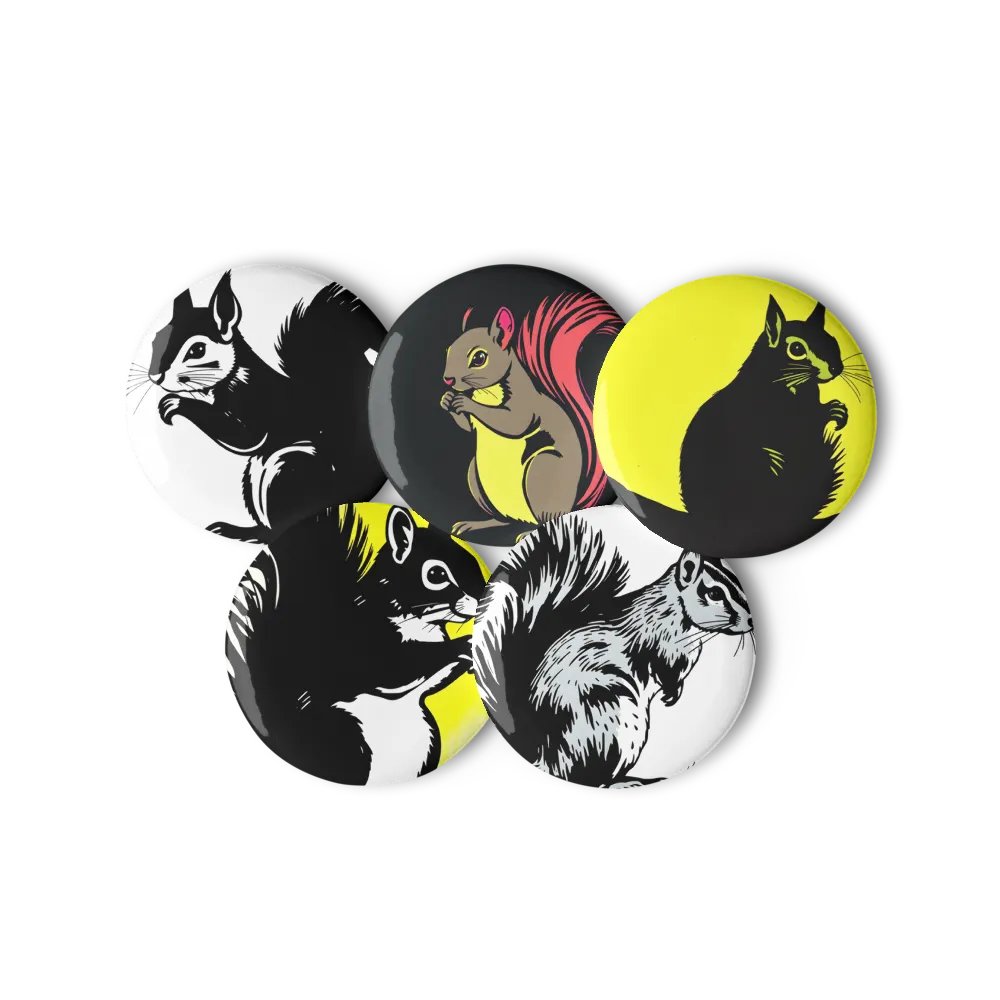 Squirrel Style Pin Button Set product image (3)