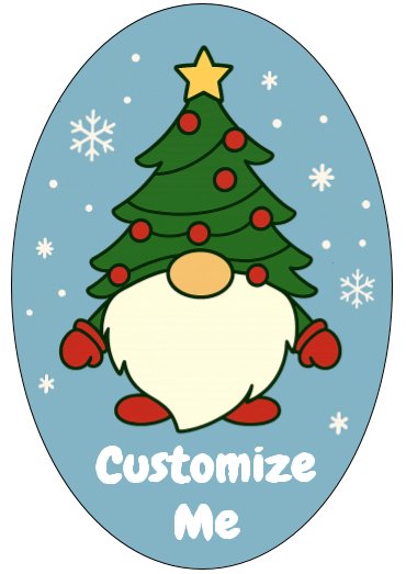 🎄 Personalized Christmas Gnome Ornament product image (1)