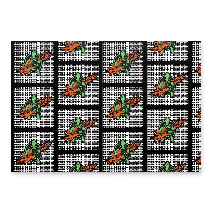 Mr turtle logo wrapping paper product image (2)