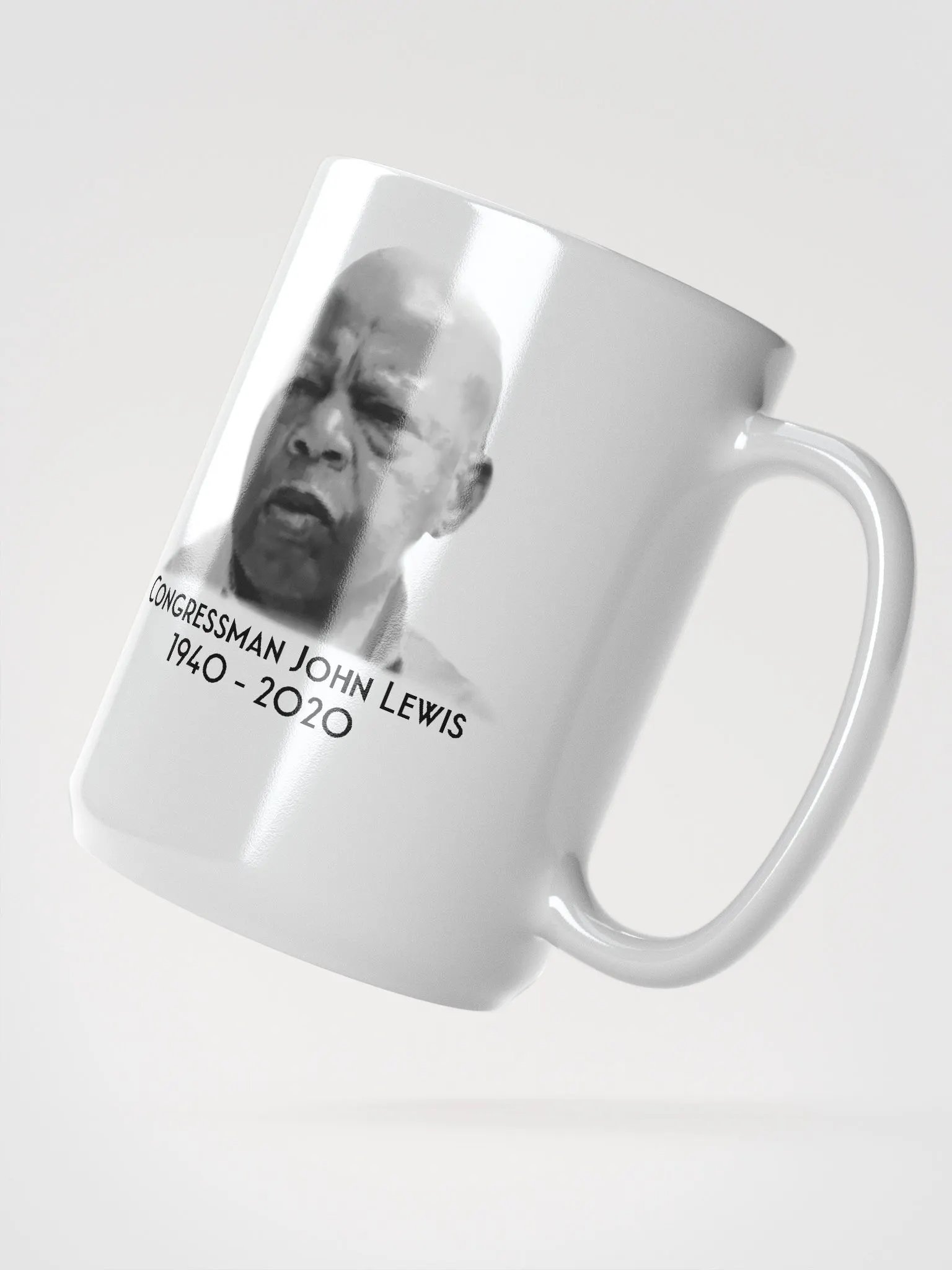 Good Trouble Ceramic Mug, White, 15 oz. product image (2)