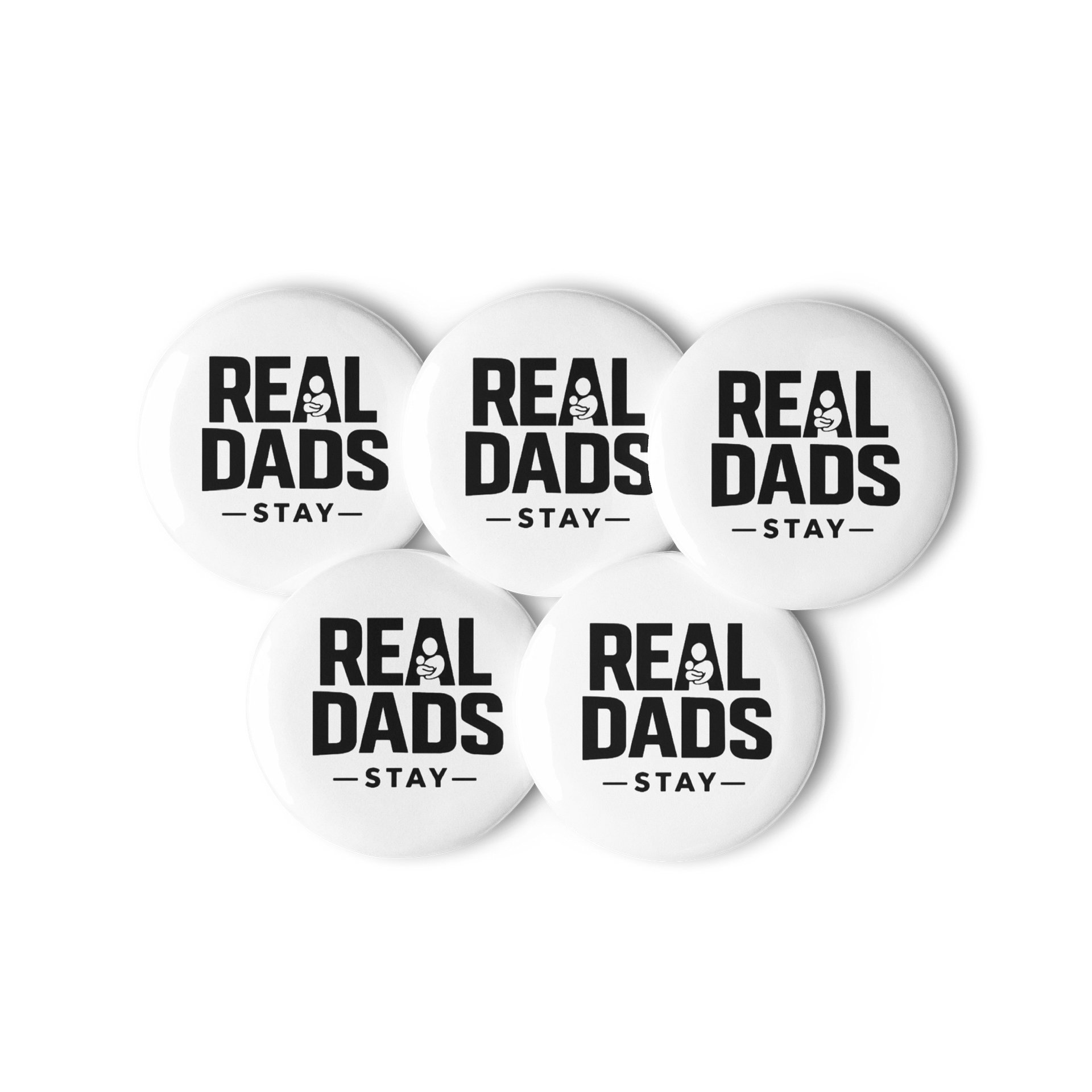 Real Dads Stay Pin Button Set product image (3)