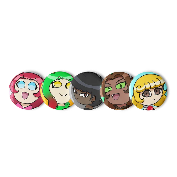 GrimMagic Protagonists (Book 1) Badges product image (1)