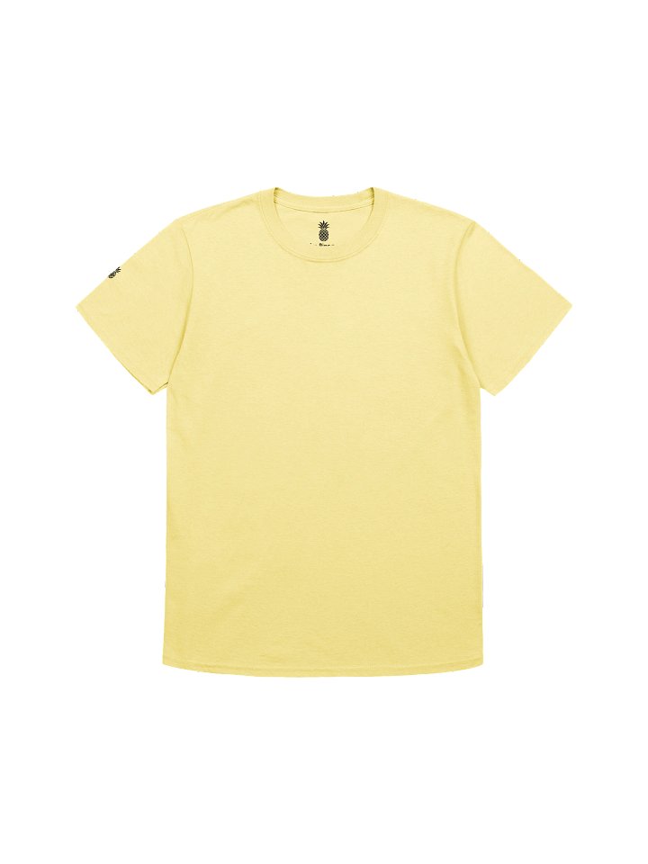 Relaxed Fit Lightweight Lucky Pineapple® Minimalist Sleeve Solid Color Unisex T-Shirt (White & Light Colors) product image (85)