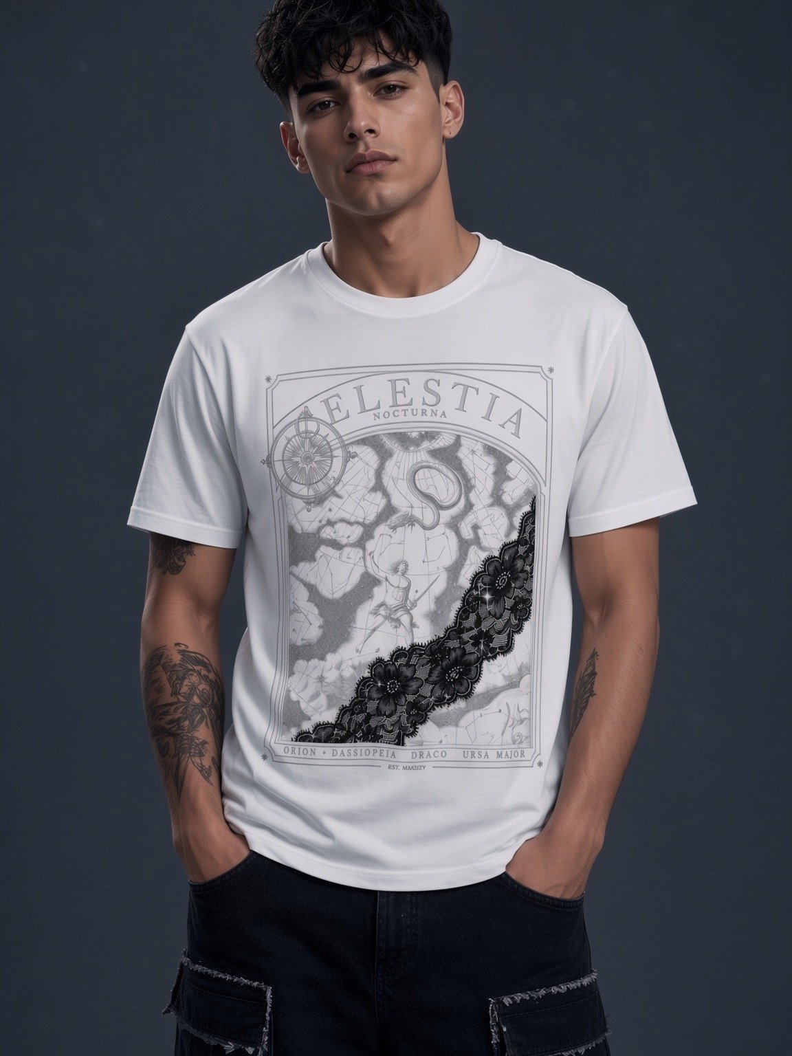 Midnight Veil — Veiled Celestia Chart Tee product image (3)