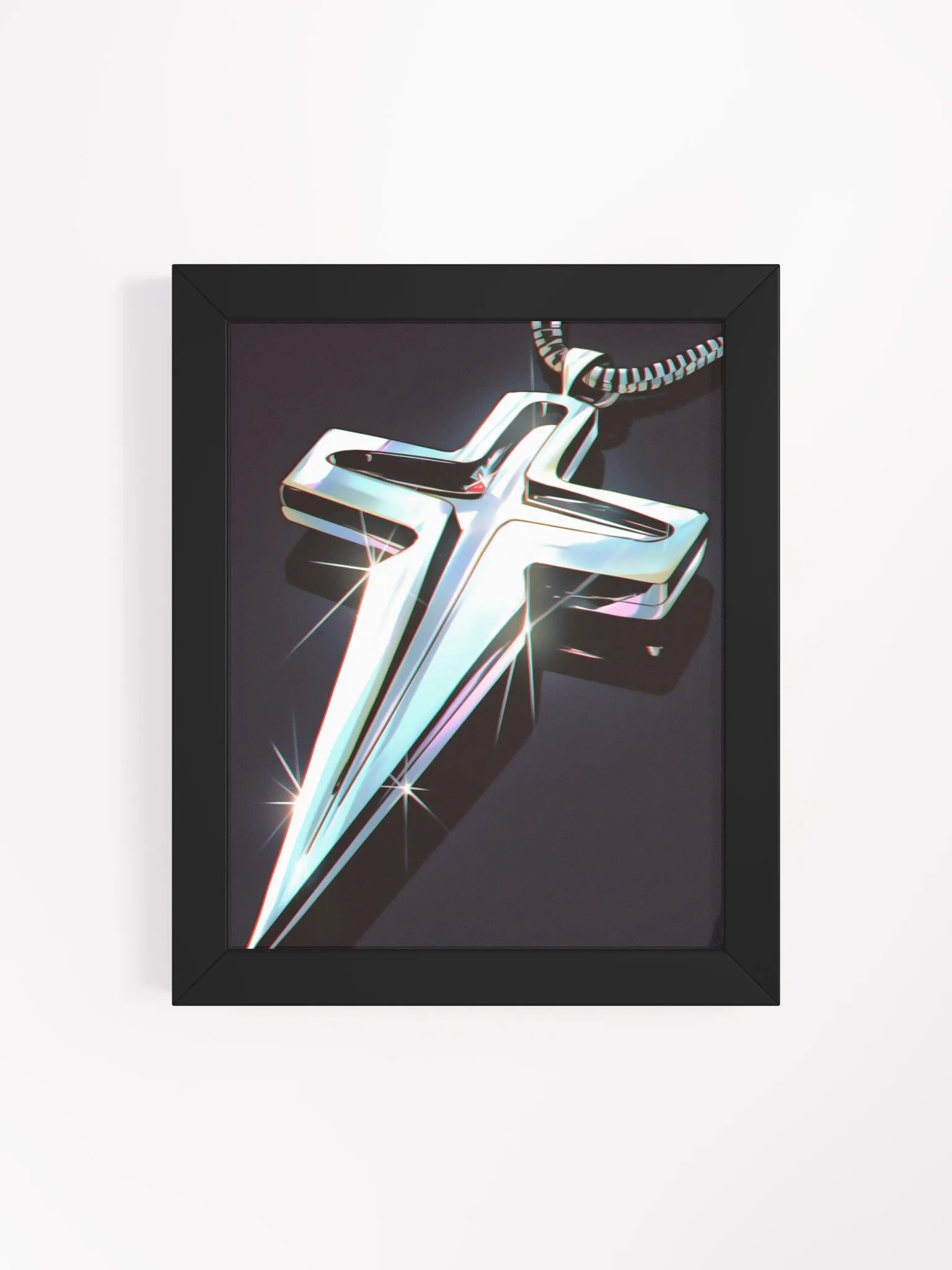 Metallic Cross Framed Poster product image (4)