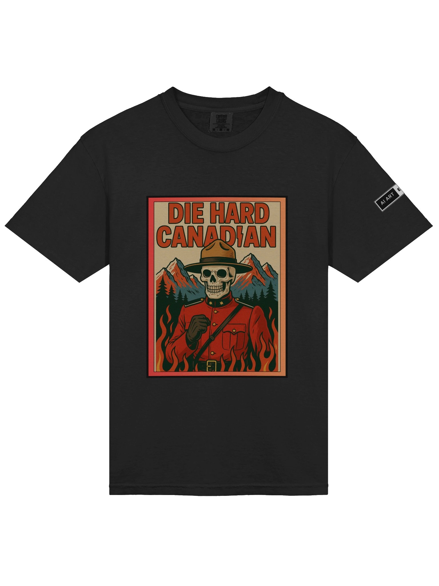 "DIE HARD CANADIAN" 100% cotton T-shirt product image (1)
