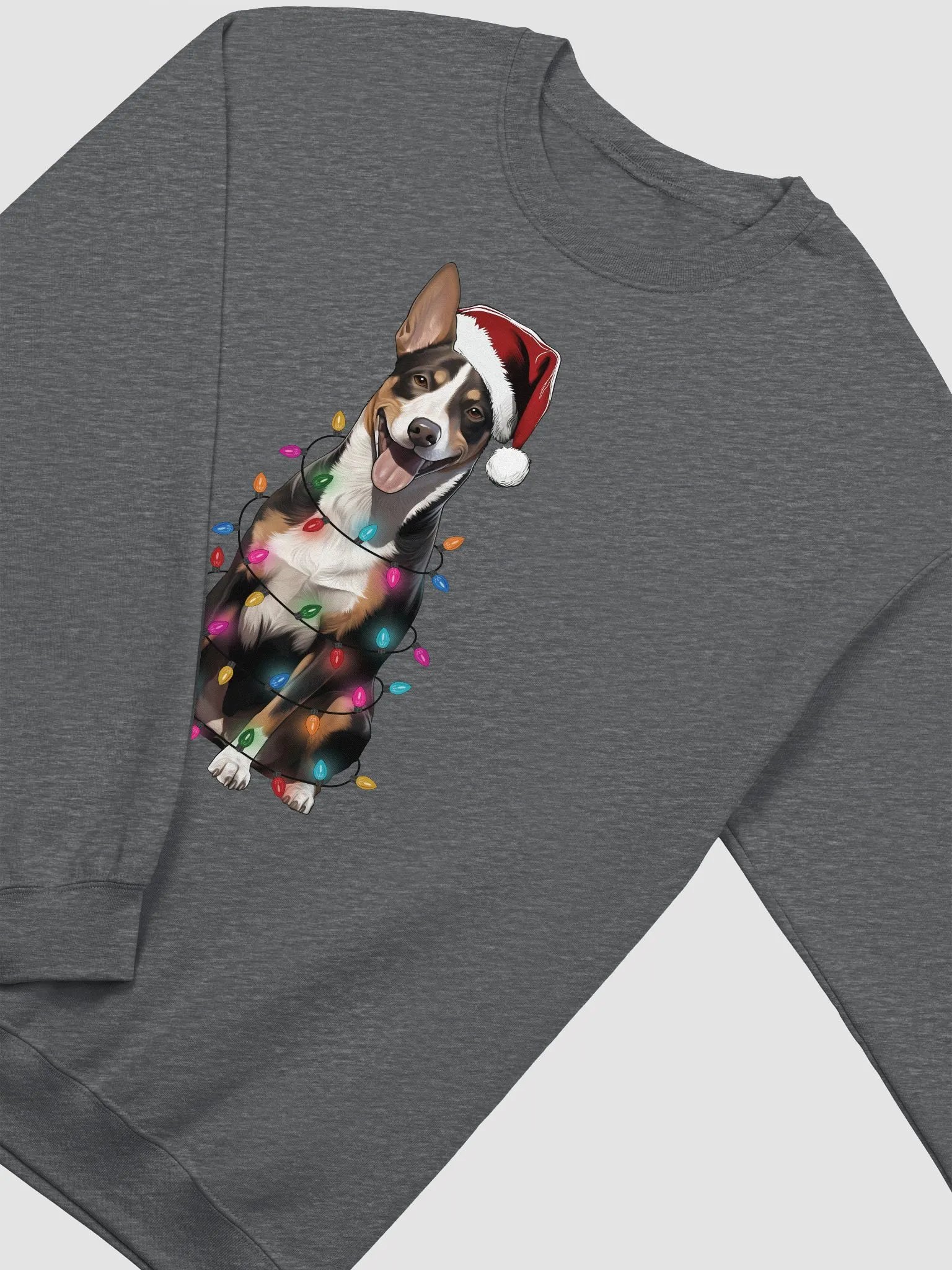 Funny Basenji(Tricolor) Christmas Sweatshirt for Basenji Paw-rents product image (4)