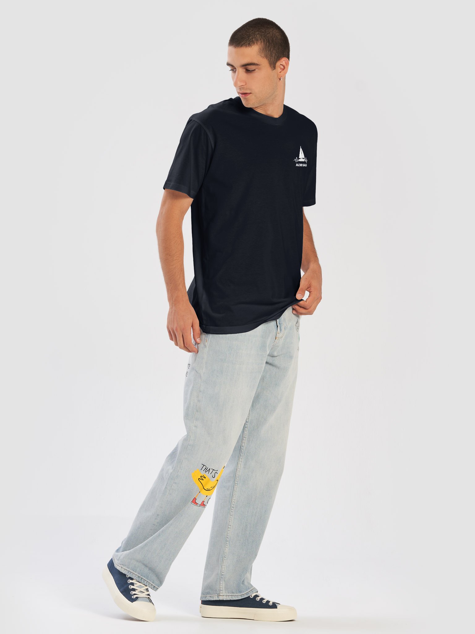 Audio Sails Reference Grade Tee | Deep Sea Navy product image (5)